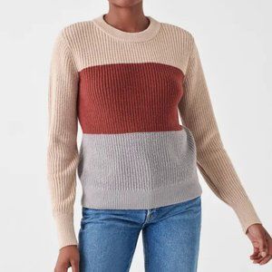 Faherty cozy Colorblock crew Sweater